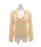 フォクシー FOXEY ウールニットジャケット カーディガン 40 ベージュ /FF