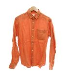 アーバンリサーチ ドアーズ URBAN RESEARCH DOORS リネンシャツ 長袖 M オレンジ /UO
