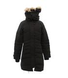 カナダグース CANADA GOOSE LORETTE PARKA ダウンコート コヨーテファー ロゴ XS 黒 ブラック 2090LB /FF