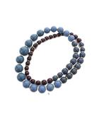 イヴサンローラン YVES SAINT LAURENT ヴィンテージ ネックレス ペンダント アクセサリー 大玉ビーズ グラデーション 青 ブルー 紫 パープル /FF