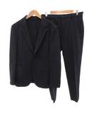 コムサメン COMME CA MEN バーズアイ セットアップ スーツ シングル テーラードジャケット パンツ M 紺 ネイビー /FF