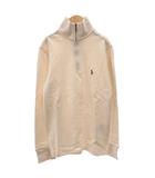 ポロ ラルフローレン POLO RALPH LAUREN トレーナー スウェット ハーフジップ ポニー刺繍 長袖 S アイボリー /FF