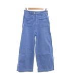 イエナ IENA フロントポケット ワイド パンツ デニム ジーンズ 38 ブルー /MG