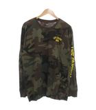 リーバイス Levi's Tシャツ 長袖 迷彩柄 ロゴ M グリーン ブラウン /MG