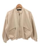 ザラ ZARA ブルゾン ジャケット ジップアップ S ベージュ /FF