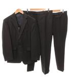 スーツセレクト SUIT SELECT ANGELICO社製 セットアップ スーツ ビジネス ジャケット パンツ ×2 背抜き 2B 黒 ブラック AB6 /FF