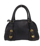 トフ&ロードストーン TOFF&LOADSTONE サドルゴートボストンバッグ ショルダー 2WAY ロゴ レザー 紺 ネイビー /FF