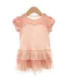 ジルスチュアート JILL STUART カットソー チュニック 半袖 レース ティアード 90 ピンク /FF