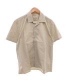 プラダ PRADA カジュアル シャツ 半袖 ベルクロ 40 ライトグレー /FF