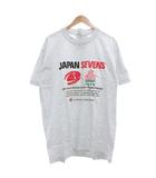 カンタベリー CANTERBURY タグ付き JAPAN SEVENS Tシャツ 半袖 プリント XL グレー /MG