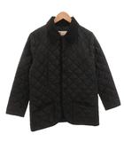 トラディショナルウェザーウェア Traditional Weatherwear 中綿 キルティング ジャケット ショートコート 襟コーデュロイ 40 黒 ブラック /FF