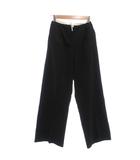 ザラ ZARA 美品 パンツ センタープレス イージー 黒 11-12 黒 ブラック /MG