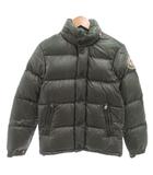 モンクレール MONCLER エベレスト ダウンジャケット ブルゾン フード ワッペン 刺繍 ジップアップ 00 緑 グリーン /FF
