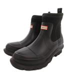 ステラマッカートニー STELLA McCARTNEY ×HUNTER レインブーツ 長靴 ショート ロゴ 黒 ブラック UK9 /FF