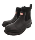 ステラマッカートニー STELLA McCARTNEY ×HUNTER レインブーツ 長靴 ショート ロゴ 黒 ブラック UK9 /FF