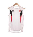 アンブロ UMBRO 美品 サッカー レプリカユニフォーム カットソー ノースリーブ ロゴ ペルー代表 S 白 ホワイト /MG
