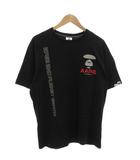 アベイシングエイプ A BATHING APE AAPE Tシャツ カットソー 半袖 両面プリント ロゴ XL 黒 ブラック /FF