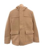 プラダ PRADA 19AW Zip Up Wool Hooded Duffel Coat ダッフルコート ジャケット 裏地キルティング フード ショート 46 ベージュ SGB131 S192 W3Q /FF