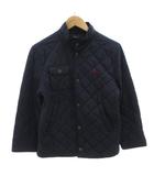 ポロ ラルフローレン POLO RALPH LAUREN キルティングジャケット 中綿ブルゾン 袖裏コーデュロイ ポニー刺繍 140-160 紺 ネイビー /FF