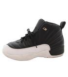 ナイキ NIKE PS Air Jordan 12 Playoffs スニーカー シューズ ミッドカット 22cm 黒 ブラック 151186-006 /FF
