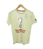 アディダス adidas タグ付き FIFAワールドカップ2022 Tシャツ 半袖 ロゴ プリント 160 ベージュ HD6384 /FF