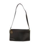 クリスチャンディオール Christian Dior ヴィンテージ ショルダーバッグ 斜め掛け CDロゴ レザー 黒 ブラック /JS ☆AA★