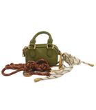 ザラ ZARA ミニシティチャームバッグ キーホルダー キーリング 緑 グリーン /FF