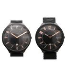 スカーゲン SKAGEN ジャンク品 まとめ 2点セット ペア 腕時計 デイト メッシュ SKW6547 SKW2806 黒 ブラック /MG