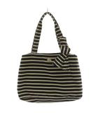 ケイトスペード KATE SPADE トートバッグ ハンドバッグ ショルダーバッグ ボーダー ナイロン 黒 ブラック 白 ホワイト /AN