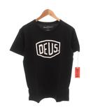 デウスエクスマキナ DEUS EX MACHINA タグ付き Tシャツ 半袖 ロゴ プリント バイカラー S 黒 白 /FF