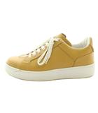 ボッテガヴェネタ BOTTEGA VENETA スニーカー ローカット レザー 39 黄 イエロー /KU
