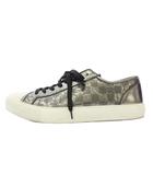 ルイヴィトン LOUIS VUITTON タトゥー ライン スニーカー ローカット ダミエ メタリック 9 シルバー /TK ☆AA★