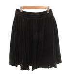 フォクシー FOXEY VELOUR NOIR フレアスカート ベロア ギャザー ひざ丈 ロゴ 38 茶 ブラウン /FF