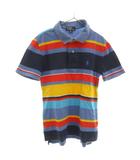 ポロ バイ ラルフローレン Polo by Ralph Lauren ポロシャツ 半袖 ポニー刺繍 鹿の子 ボーダー 140 マルチカラー /OB