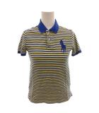 ポロ バイ ラルフローレン Polo by Ralph Lauren ポロシャツ 半袖 鹿の子 ビックポニー ボーダー 7 イエロー ブルー /FF