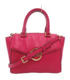 マイケルコース MICHAEL KORS ハドソン ミディアム サッチェル Hudson Medium Satchel ハンドバッグ ショルダー 2WAY 斜め掛け MK金具 レザー ピンク 35H4GHUS2L /GV