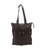 ポーター PORTER フリースタイル トートバッグ FREE STYLE TOTE BAG 吉田カバン ハンドバッグ ロゴ 肩掛け レザー調 茶 ブラウン /GV