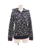 ポロ ラルフローレン POLO RALPH LAUREN ジップアップパーカー フーディー スウェット 裏毛 XL 花柄 紺 ネイビー 白 ホワイト /GV