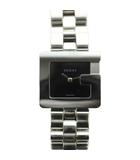 グッチ GUCCI ジャンク品 腕時計 3600J アナログウォッチ スクエア クオーツ 文字盤ブラック シルバー色 /AN ▲H