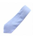 セリーヌ CELINE ネクタイ レギュラータイ マカダム柄 絹 シルク 水色 ライトブルー /YT ■OH