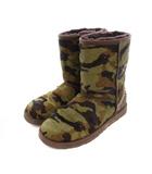 アグ オーストラリア UGG australia クラシックショートブーツ ムートン ハラコ カモフラ 迷彩柄 US6 23cm カーキ 黒 茶 1003389 /YM