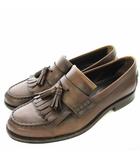 トッズ TOD'S タッセルローファー レザー ローファー 26cm 茶 ブラウン /☆G