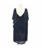 エムエムシックス メゾンマルジェラ MM6 Maison Margiela マルタンマルジェラ Martin Margiela カットソー チュニック 半袖 XS 紺 ネイビー S32CT0432 /YT