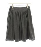 エフデ ef-de フレアスカート ギャザー ミニ 9 グレー 51-63152082 /KU