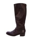 フランコ マルティーニ FRANCO MARTINI ロングブーツ チャンキーヒール レザー 36 茶 /BM