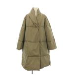 マックスマーラ MAX MARA 中綿コート ロング ショールカラー 38 カーキ /KU