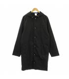 Maison Kitsune Long Sleeve Black Long Hooded Parka Jacket ロングジャケット 中わた フード ナイロン M 黒 ブラック 530438-01 /KU
