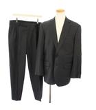 ブルックスブラザーズ BROOKS BROTHERS SAXXON シングルスーツ ストライプ柄 テーラードジャケット パンツ スラックス 40S/W34 グレー /TK