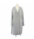 ザラ ZARA ノーカラーコート スプリングコート 春アウター S ブルー 2972/643/403 /TK