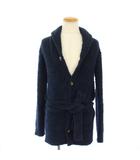 ベアフットドリームス BAREFOOT DREAMS ロンハーマン Ron Herman Long Shawl Cardigan カーディガン ボア ショールカラー 長袖 S ネイビー C630 /TK